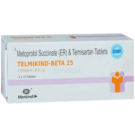 telmikind beta 25mg tablet 10's